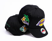 Cap Mitchell & Ness  - NBA Classic Red Snapback Custom Patch - Los Angeles Lakers - Black