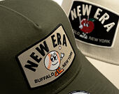Cap New Era - Branded Summer Patch 9FORTY A-Frame Trucker - New Olive