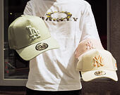 Cap New Era - MLB Outline 9FORTY A-Frame Trucker - NY Yankees - Cream / Orange