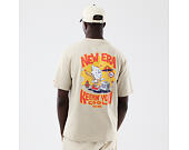 Tee New Era - Branded Food Character Oversized Tee - Stone