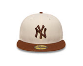 Cap New Era - MLB League Essential 59FIFTY - NY Yankees - Cream / Deep Auburn