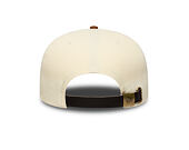 Cap New Era - Branded Suede Pre-Curved 9FIFTY Retro Crown - Cream / Deep Auburn
