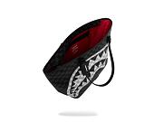 Bag Sprayground - Black And White Drip Check Shark Tote