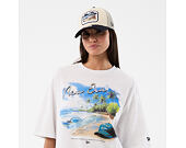 Tee New Era - Branded Beach Graphic Oversized Tee - White