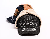 Cap Ed Hardy - Unisex 1971 Eagle Acid Wash 5 Panel Trapper Cap - Black