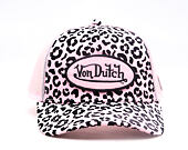 Womens Cap Von Dutch - Baseball - Velvet Print Embroidery - Pink / Camo