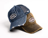 Cap Von Dutch - Striped Corduroy Oval Patch Baseball - Navy