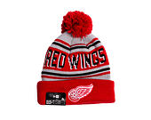 Beanie New Era - NHL Evergreen Wordmark Pom Medium Knit - Detroit Red Wings - Team Color