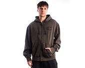 Sweatshirt Champion - Washed Black Hoodie Full Zip Sweatshirt