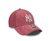 Womens Cap New Era - MLB Chunky Cord 9FORTY M-CROWN - NY Yankees - Cardinal Suede