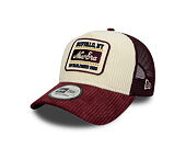 Cap New Era - Branded Cord Visor 9FORTY A-Frame Trucker - Maroon / Stone