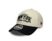 Cap New Era - Branded Wordmark 9FORTY M-CROWN - Cream / Navy