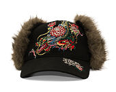 Cap Ed Hardy - Crawling Dragon Trapper - Black