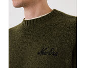 Sweater New Era - Branded Simple Knit Crew - New Olive