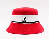 Kangol Bermuda Stripe Bucket K3326ST-SC613 Scarlet
