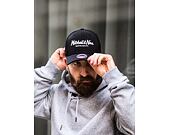 Mitchell & Ness Pinscript Redline Snapback Branded Black / White Cap