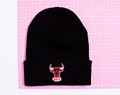 Mitchell & Ness Chicago Bulls HWC Team Logo Cuff Knit Black Winter Beanie