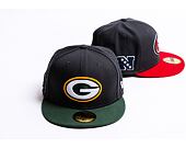 New Era 59FIFTY NFL Official Team Colors Green Bay Packers Grey Cap