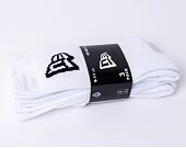 New Era Flag Crew 3Pack White Socks