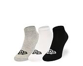 New Era Flag Sneakers 3Pack Grey/White/Black Socks