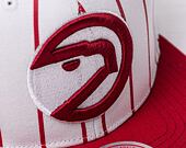 Mitchell & Ness NBA Retro Pinstripe Snapback Hwc Atlanta Hawks White Cap