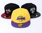 New Era 59FIFTY NBA Basic Los Angeles Lakers Fitted Yellow / Purple Cap