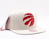Mitchell & Ness Cut Away Snapback Nba Toronto Raptors Off White Cap