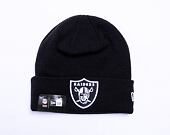 New Era NFL Essential Cuff Knit 2 Oakland Raiders  Black Winter Beanie