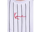 Karl Kani 6030152 Small Signature Pinstripe Tee White/Black