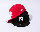 New Era 59FIFTY MLB Basic New York Yankees Fitted Scarlet / White Log Cap