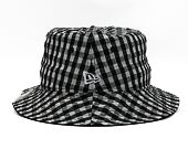 New Era MLB Womens Gingham Tapered Bucket New York Yankees Black Hat