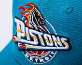 Mitchell & Ness Detroit Pistons Team Ground 2.0 Stretch Snapback HWC Teal Cap