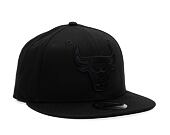New Era 9FIFTY NBA Black on Black Chicago Bulls Black / Black Cap