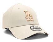 Kšiltovka New Era 9FORTY MLB Metallic Outline Los Angeles Dodgers Stone / Metallic Gold