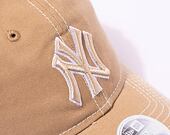 Dámská kšiltovka New Era 9TWENTY MLB Washed New York Yankees Camel / White