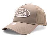 Kšiltovka Von Dutch Trucker Boston - Cotton Twill - Beige/Beige
