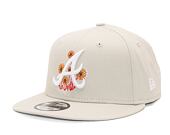 Kšiltovka New Era 9FIFTY MLB Flower Icon Atlanta Braves Stone