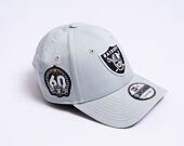 Kšiltovka New Era 9FORTY NFL Side Patch Las Vegas Raiders Grey / Black
