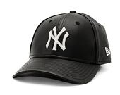 Kšiltovka New Era - MLB Image Drop - Leather 9FORTY - NY Yankees - Black / Off White
