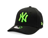Dětská Kšiltovka New Era - 9FORTY Kids MLB Neon - NY Yankees - Black / Pink Glow