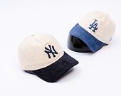 Kšiltovka New Era - MLB Cord 9TWENTY - NY Yankees - Cream / Navy