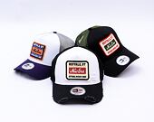 Kšiltovka New Era - Buffalo Patch Distress 9FORTY Trucker - White / Black
