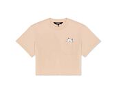 Dámské Triko Rip N Dip - Lord Nermal Cropped Baby Pocket Tee - Almond