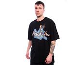 Triko Karl Kani - Woven Signature Airbrush Amor Tee - black/blue