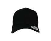 Kšiltovka Yupoong 5-Panel Curved Classic Snapback black