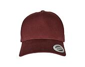 Kšiltovka Yupoong 5-Panel Curved Classic Snapback burgundy