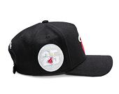 Kšiltovka Mitchell & Ness - Miami Heat - Kicking Wool Pro Strapback - Black