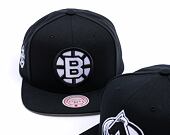 Kšiltovka Mitchell & Ness - Boston Bruins - Evergreen Black White Snapback Vntg - Black