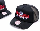 Kšiltovka Mitchell & Ness - Philadelphia 76Ers - Year Of The Snake Trucker Hwc - Black