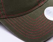 Dámská Kšiltovka New Era - MLB Contrast Stitch 9TWENTY - LA Dodgers - New Olive / Coral
